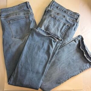 Old Navy Women's Bootcut Jeans Bundle - Size 16 Short - Light Wash (2 Pairs)